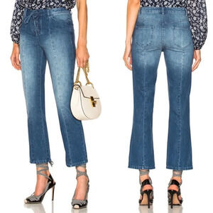 ULLA JOHNSON Alex Lace Up Tie Waist Jeans